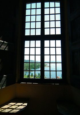 Through the window of a castle