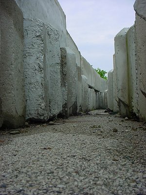 Inside Cement Blocks