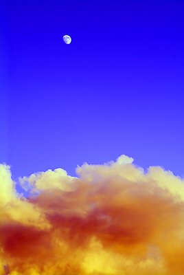 Moon Over Burning Clouds