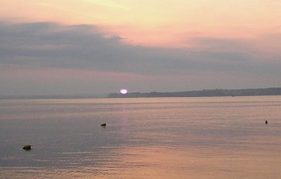 Sunrise and crab pots