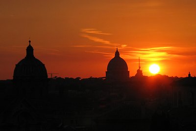 Sunset over Rome