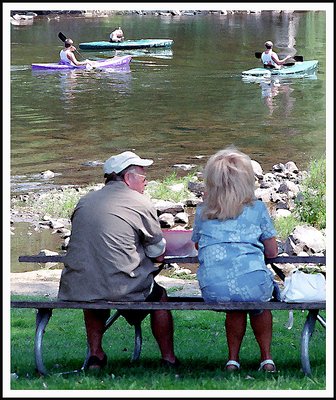 Picnic by River's Edge, Circa 1999