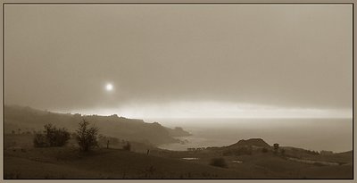 Misty Sunrise Seacliff