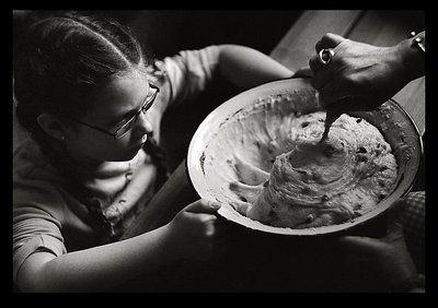 Susanne, grandma and cake 