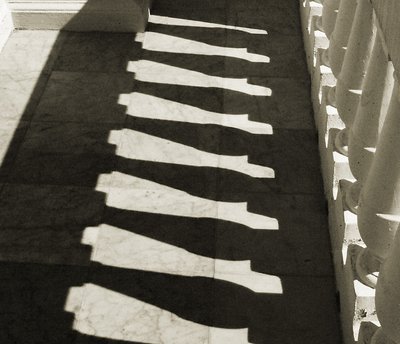 Shadows on the balcony