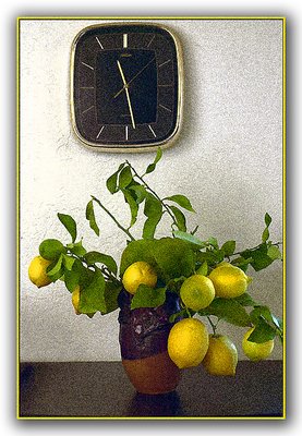 Clock and lemons
