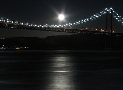 Moon over the bridge
