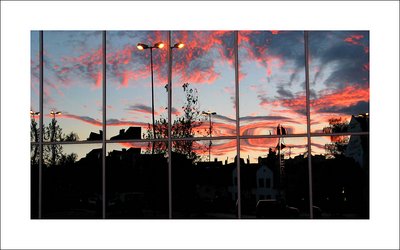 Clouds reflected