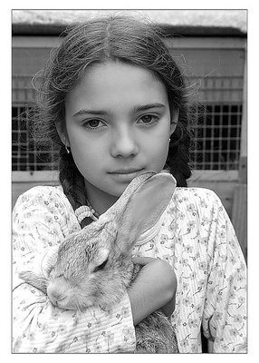 Girl with the rabbit