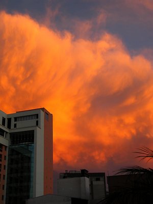 Burning clouds