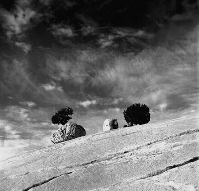 rocks and sky in yosemite