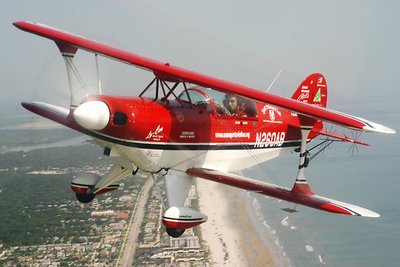 Pitts over the beach