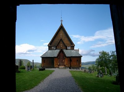 Stavechurch on top of the mountains