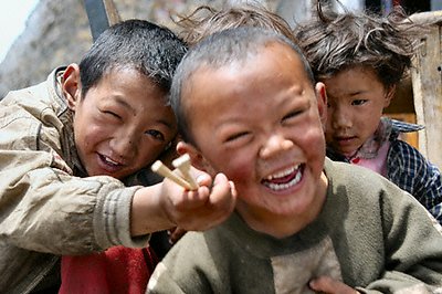 Streetkids in Lhasa (Tibet)