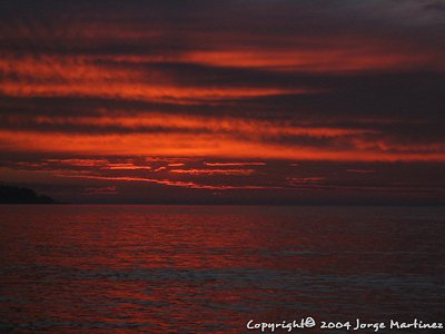 Sunset on Valparaiso