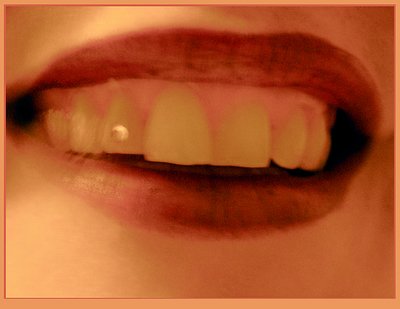 blurred lipstick