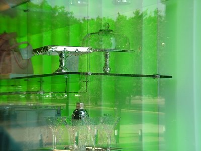 Reflection with green