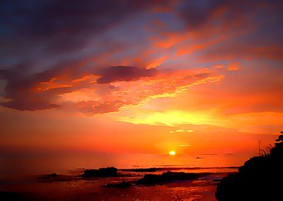 Shell Beach Sunset