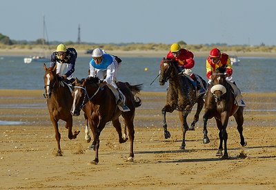 Racing at the Beach