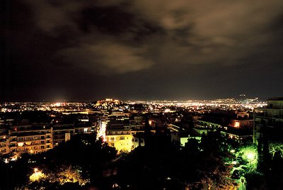 Athens by night.