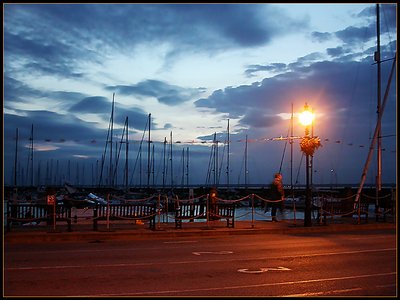 Harbour at night