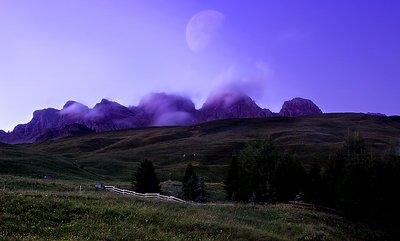 Dolomiti in the twilight