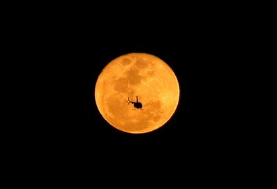 Flying to the moon......