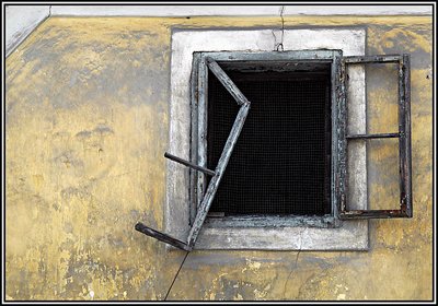 Window on old house