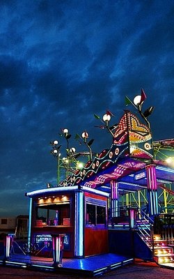 Nightfall over the Fairground