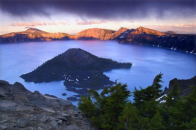 Crater Lake Sunset