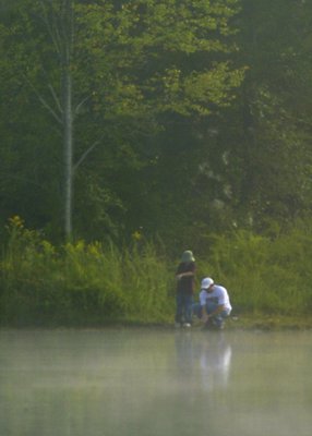 Father and Son Fishing