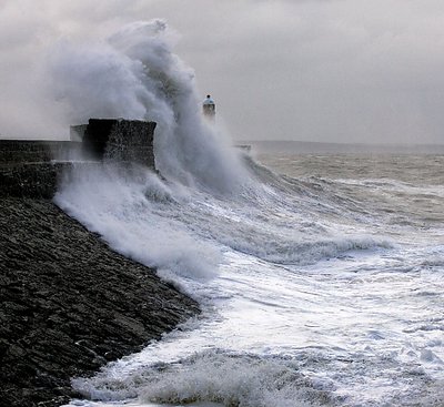 Porthcawl Harbour Morning Storm