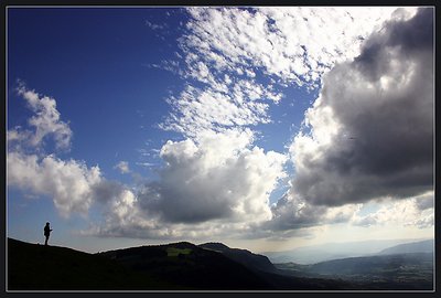 In the line where the hills had been married to the sky 