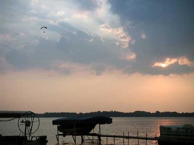 Sunset over Rush Lake