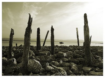 looking onto the mainland