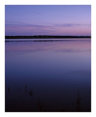 Water and sky after sunset