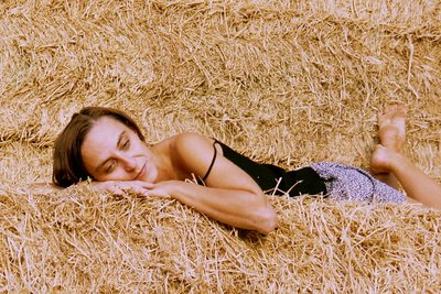 Chiara in the hay