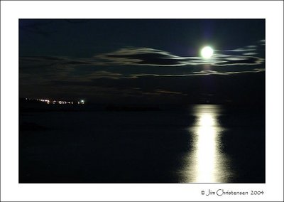 Moon light on The Big lake
