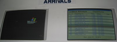 Windows XP at ariport