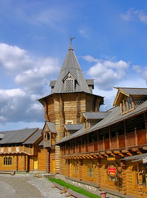 Modern example of russian wooden architecture