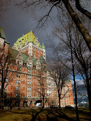 Chateau Frontenac and beautiful light of autumn.