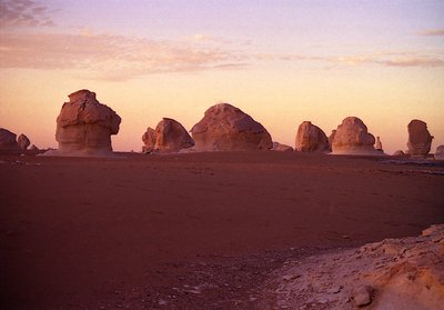 sunset in the white desert 2
