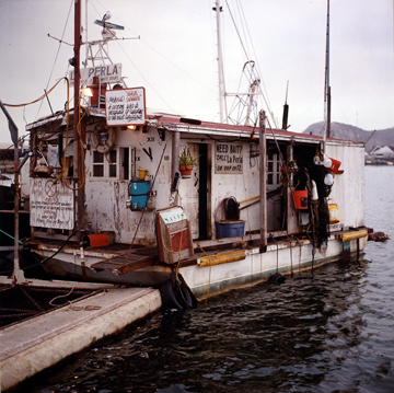 La Perla, (the bait barge)
