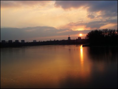 Sunset in Bucharest