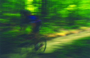 Mountain Biker Blur