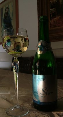 Israeli champagne and German made glass