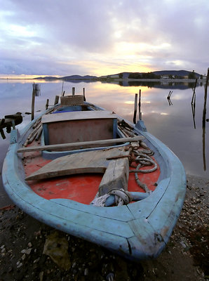 Boat at evening