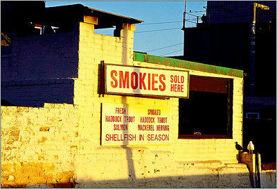 The smokehouse.