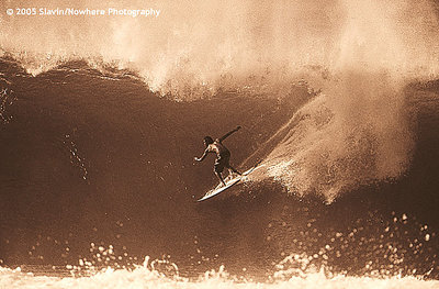 Surfing in Sepia