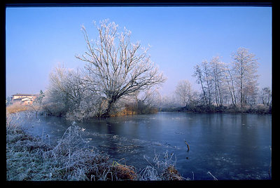 winter on the ticino river